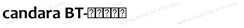 candara BT字体转换